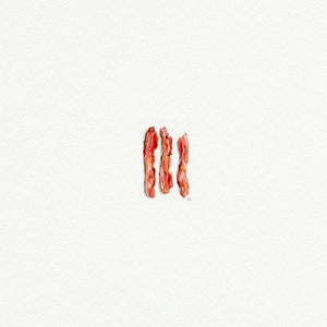 Bacon Miniature Watercolor Print