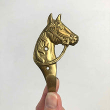Load image into Gallery viewer, Brass Horse Wall Hook