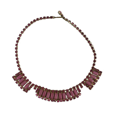 Pink Costume Jewelry Necklace