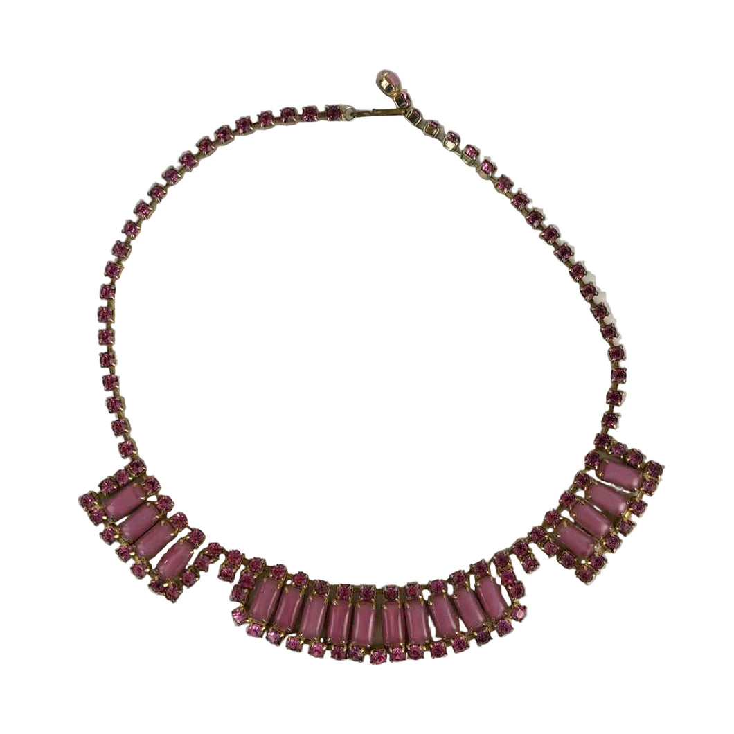 Pink Costume Jewelry Necklace