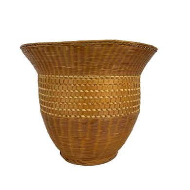 Flared Wooden Basket