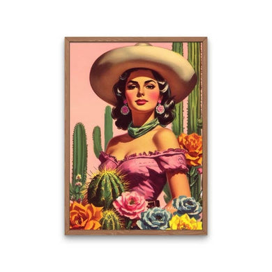 Latina Cowgirl Art Print