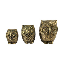 Load image into Gallery viewer, Brass Owl Family