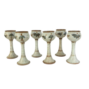 Stoneware Pottery Goblets