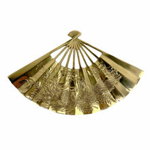 Load image into Gallery viewer, Brass Dragon Fan Wall Hanging