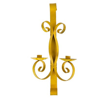 Load image into Gallery viewer, Yellow Iron Sconce Candleholder