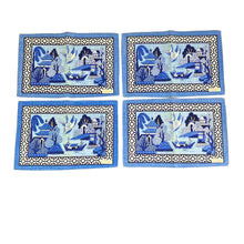 Load image into Gallery viewer, Blue &amp; White Placemats