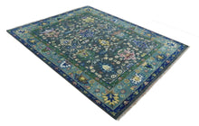 Load image into Gallery viewer, Blue Oushak Area Rug