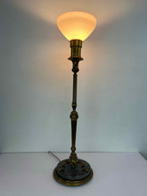 Load image into Gallery viewer, Brass &amp; Marble Lamp