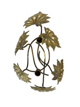 Load image into Gallery viewer, Brass Leaves Candleholder