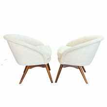 Load image into Gallery viewer, Modern White Barrel Chairs