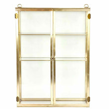 Load image into Gallery viewer, Brass &amp; Glass Display Case