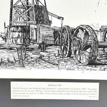 Load image into Gallery viewer, Spindletop Oil Rig Print