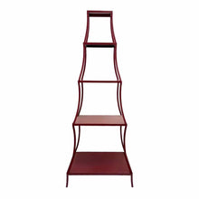 Load image into Gallery viewer, Red Metal Pagoda Shelf