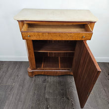 Load image into Gallery viewer, Antique Wood &amp; Marble Console
