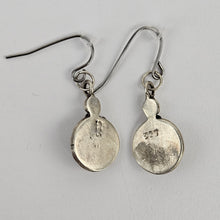 Load image into Gallery viewer, Garnet Circle Earrings