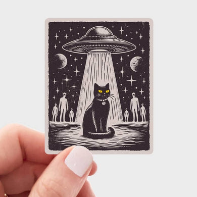 UFO Cat Sticker