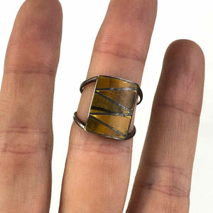 Sterling Tigers Eye Ring