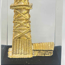 Load image into Gallery viewer, Lucite &amp; Gold Metal Oil Rig