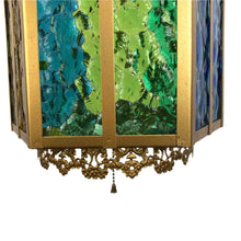 Load image into Gallery viewer, Gold Metal &amp; Glass Pendant