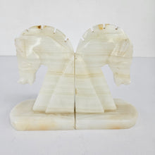 Load image into Gallery viewer, Onyx Horse Head Bookends