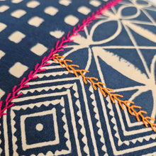 Load image into Gallery viewer, Indigo Embroidered Pillows