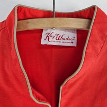 Load image into Gallery viewer, Red &amp; Tan Mid-Century Dress