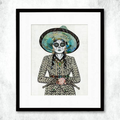 Dolan Geiman Signed Print Adelita (Gray)