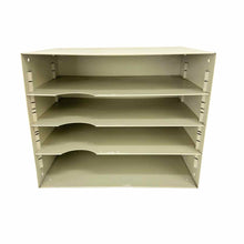 Load image into Gallery viewer, Beige Metal Cubby Shelf