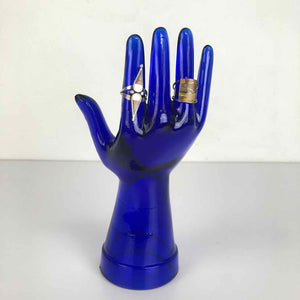 Cobalt Blue Glass Hand