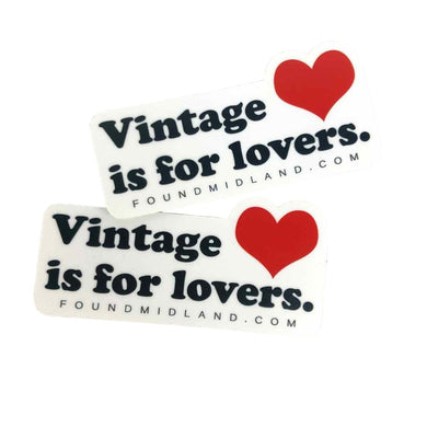 Vintage is For Lovers Sticker