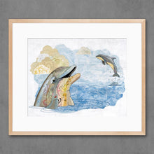 Load image into Gallery viewer, Playmates - Dolphin Signed Print