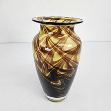 Load image into Gallery viewer, Brown Swirl Glass Vase