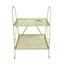 Load image into Gallery viewer, Green Metal Plant Shelf