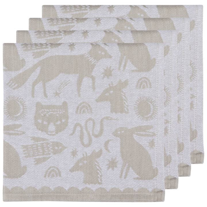 Timber Block Print Napkins