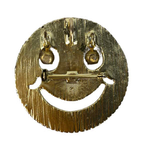 Smiley Face Brooch Pendant