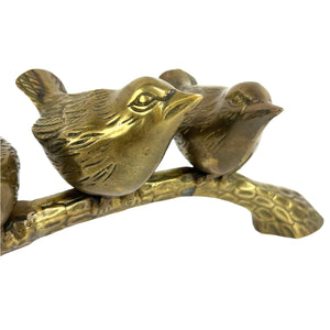 Brass Birds on Branch
