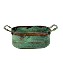 Load image into Gallery viewer, Verdigris Metal Planter