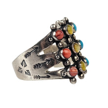 Load image into Gallery viewer, Multicolor Stone Grid Ring