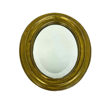 Brass Oval Mirror