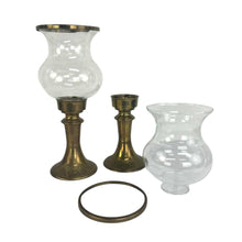 Load image into Gallery viewer, Brass Hurricane Candleholders