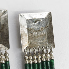 Load image into Gallery viewer, Malachite &amp; Sterling Earrings
