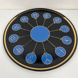 Zodiac Smoky Glass Tray