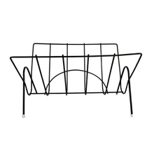 Load image into Gallery viewer, Black Wire Magazine Rack