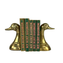 Load image into Gallery viewer, Brass Duck Head Bookends