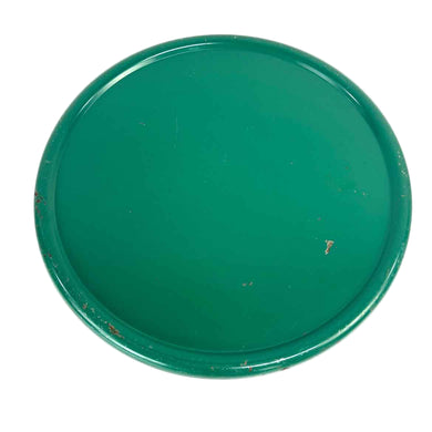 Round Green Enamel Tabletop