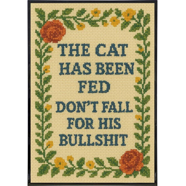 The Cat Has Been Fed Print