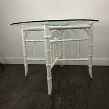 Load image into Gallery viewer, White Faux Bamboo Table