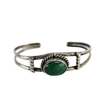 Load image into Gallery viewer, Green Turquoise &amp; Twists Cuff