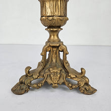 Load image into Gallery viewer, Brass Faces Candleholder